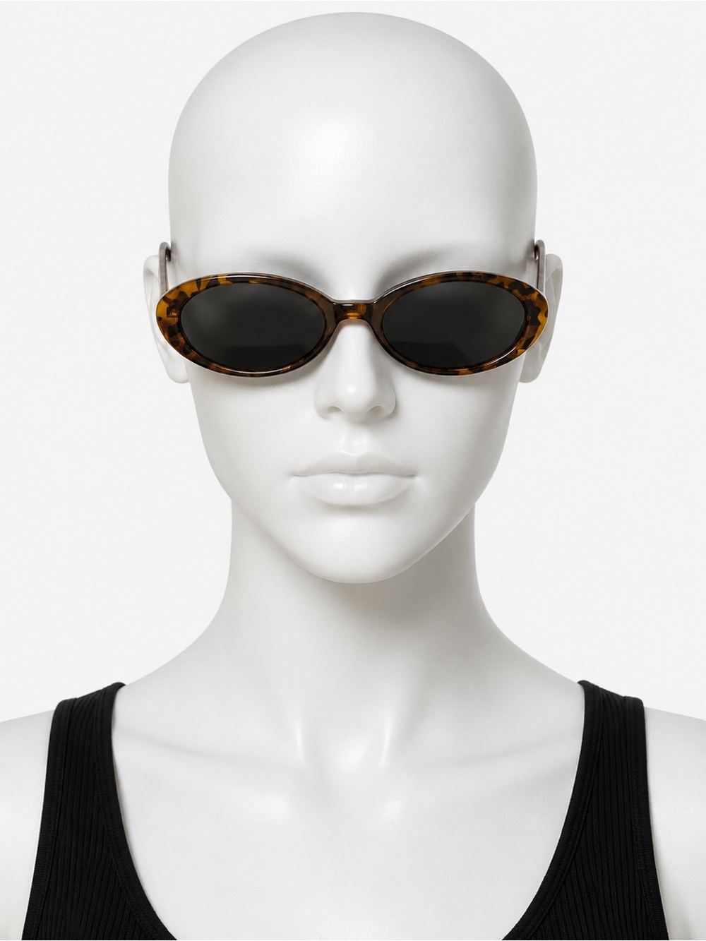 Tortoiseshell Oval Sunglasses - Women Accessories Sunglasses
